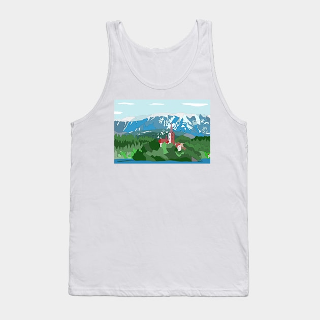 Lake Bled, Slovenia Tank Top by JennyCathcart